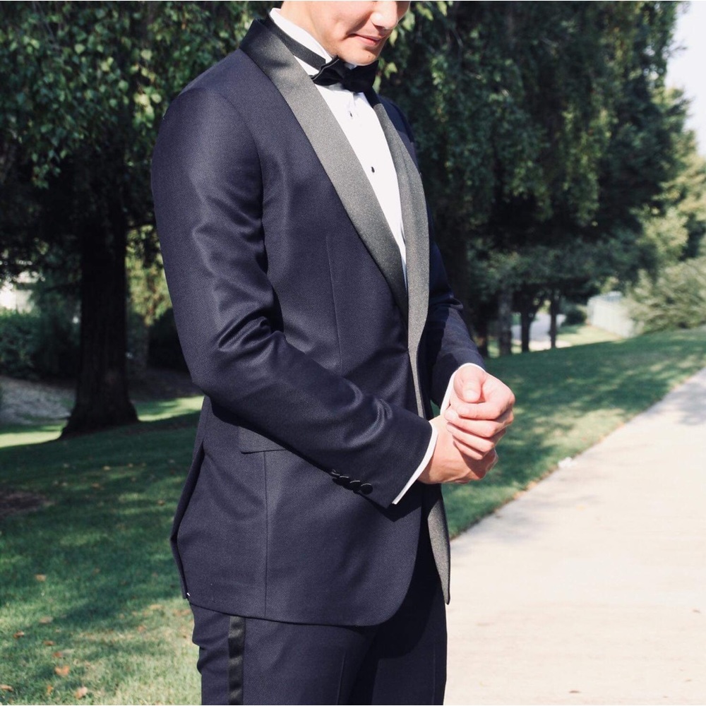 BONOBOS CAPSTONE TUXEDO Navy Slim 40L Super 110s VBC Perennial Two-Piece Suit